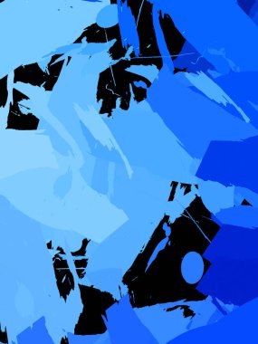 Duvar sanatı Eşsiz ve yaratıcı illüstrasyon. Fırça darbesi ile boyanmış. Renkli fırça darbelerinin soyut arkaplanı. Fırçalanmış canlı duvar kâğıdı. Boyalı sanatsal yaratım.