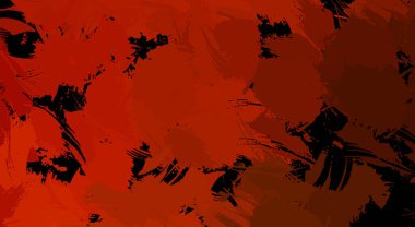 Canlı fırça darbeleriyle boyanmış. Renkli desenli resim. Fırçalanmış duvar kağıdını boya.