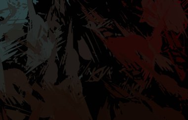 Sanatsal soyut arkaplan. Doku boyalı duvar kağıdı. Boya darbeleriyle yaratıcı bir illüstrasyon. Fırça desenli resim.