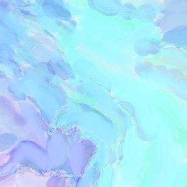 Çağdaş sanat. El işçiliğinin renkli dokusu. Modern resim. Yüzeyde suluboya vuruşlar. Sanatsal arkaplan resmi. Tablo üzerinde soyut resim. Fırça darbeleri. 