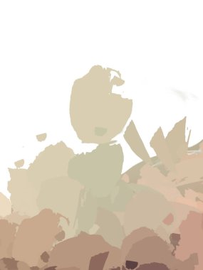 Taranmış Boyalı Soyut Arkaplan. Vahşi kaotik fırça darbeleri. Boya darbeleri. 2D İllüstrasyon. Fırça darbeli resim. 