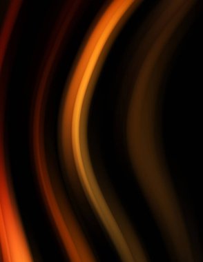 Siyah arka planda renkli düz çizgiler. Sıvı ve sıvı renkli dalgalar karanlıkta akıyor. Duvar kağıdı, afiş, arkaplan, kart, kitap, kapak, poster, afiş, broşür