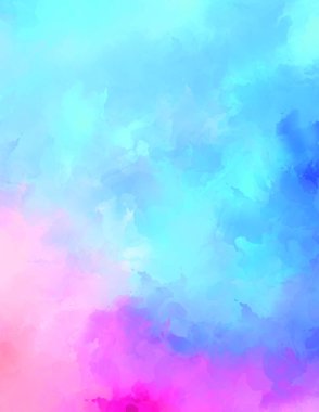 Taranmış Boyalı Soyut Arkaplan. Fırça darbesi ile boyanmış. Sanatsal canlılık ve renkli duvar kağıdı.