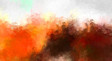 Sanatsal soyut arkaplan. Doku boyalı duvar kağıdı. Boya darbeleriyle yaratıcı bir illüstrasyon. Fırça desenli resim.