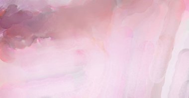 Yumuşak suluboya duvar kağıdı. Hafifçe fırçalanmış renkleri olan sanatsal bir resim. Pastel renkler arkaplana dokunmuş. Soyut duvar sanatı..