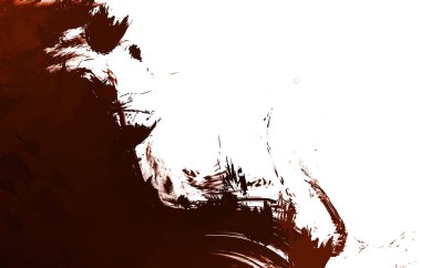 Duvar sanatı Eşsiz ve yaratıcı illüstrasyon. Fırça darbesi ile boyanmış. Renkli fırça darbelerinin soyut arkaplanı. Fırçalanmış canlı duvar kâğıdı. Boyalı sanatsal yaratım.