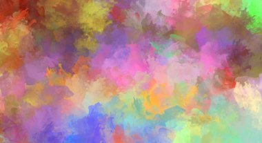 Sanatsal soyut arkaplan. Doku boyalı duvar kağıdı. Boya darbeleriyle yaratıcı bir illüstrasyon. Fırça desenli resim.