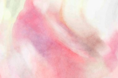 Pastel renklerde suluboya resim. Poster, duvar sanatı, afiş, kart, kitap kapağı ya da ambalaj için rahatlatıcı kompozisyonun yumuşak renkli çizimi. Modern fırça darbeleri resim.