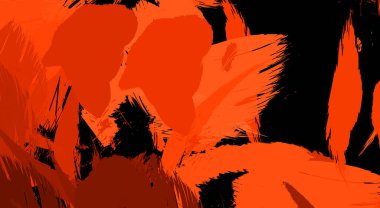 Sanatsal soyut arkaplan. Doku boyalı duvar kağıdı. Boya darbeleriyle yaratıcı bir illüstrasyon. Fırça desenli resim.