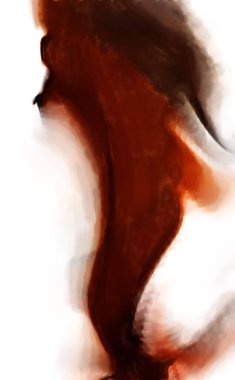 Modern sanat. Renkli çağdaş sanat eserleri. Renkli boya darbeleri. Soyut arkaplanda fırça darbeleri. fırça boyası.