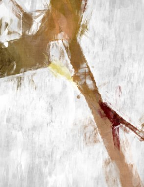 Soyut arkaplanda pürüzlü fırça darbeleri. Fırça boyası. Renkli boya darbeleri. Eşsiz duvar sanatı. Tuvaldeki modern sanat. Renkli çağdaş sanat eserleri. 