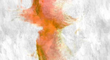 Soyut arkaplanda pürüzlü fırça darbeleri. Fırça boyası. Renkli boya darbeleri. Eşsiz duvar sanatı. Tuvaldeki modern sanat. Renkli çağdaş sanat eserleri. 