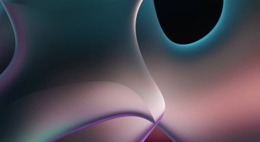 Soyut arkaplan. Değişken renk değişim dalgaları, dinamik hareketlerle. Işık dalgalarının neon renkli soyut tasarımı. Duvar kağıdı, afiş, arkaplan, kart, kitap illüstrasyonu, web sitesi.