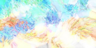 Yumuşak suluboya duvar kağıdı. Hafifçe fırçalanmış renkleri olan sanatsal bir resim. Pastel renkler arkaplana dokunmuş. Soyut duvar sanatı..