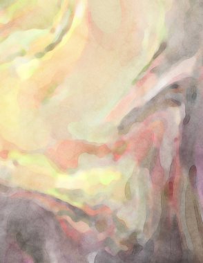 2D çizim. Sanatsal arkaplan resmi. Tablo üzerinde soyut resim. Çağdaş sanat. El yapımı resim. Renkli doku. Modern sanat eserleri. Yüzeyde suluboya fırça darbeleriyle boyama.