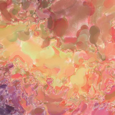 El yapımı sürreal soyut desenli suluboya. Modern sanatsal resim. 2D çizim. Arkaplan boyası karışımı. Yaratıcı duvar sanatı. Çağdaş sanat.