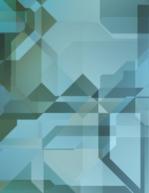 Renkli ve canlı geometrik şekiller katmanları var. Bir teknoloji planının dijital illüstrasyonu. Gelecekçi tasarım şablonu.