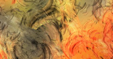 Modern sanat. Taranmış Boyalı Soyut Arkaplan. Fırça darbesi ile boyanmış. Boya darbeleri. 2B Görüntü