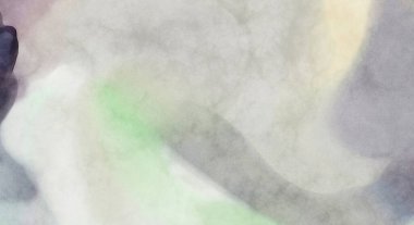 Pastel renklerde suluboya resim. Poster, duvar sanatı, afiş, kart, kitap kapağı ya da ambalaj için rahatlatıcı kompozisyonun yumuşak renkli çizimi. Modern fırça darbeleri resim.