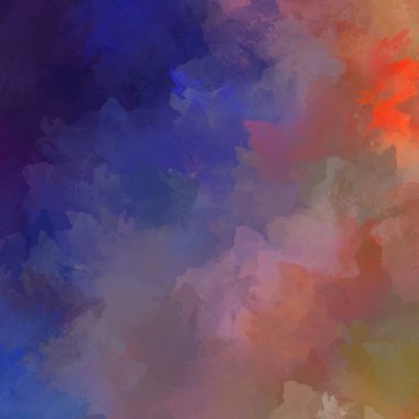 Boya darbeleri. 2D İllüstrasyon. Taranmış Boyalı Soyut Arkaplan. Fırça darbesi ile boyanmış. Modern sanat.