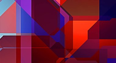 Üçgen arka planda üst üste dizayn ediliyor. Soyut geometrik duvar kağıdı. Geometrik renkli üçgen şekiller.