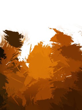 Taranmış Boyalı Soyut Arkaplan. Vahşi kaotik fırça darbeleri. Boya darbeleri. 2D İllüstrasyon. Fırça darbeli resim. 