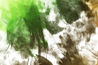 Sanatsal soyut arkaplan. Doku boyalı duvar kağıdı. Boya darbeleriyle yaratıcı bir illüstrasyon. Fırça desenli resim.