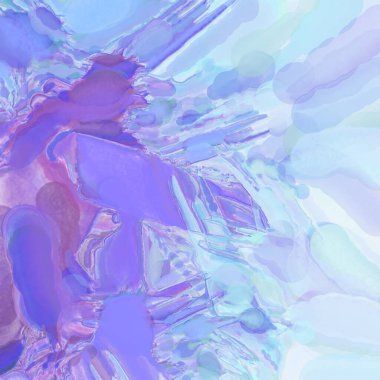 El yapımı sürreal soyut desenli suluboya. Modern sanatsal resim. 2D çizim. Arkaplan boyası karışımı. Yaratıcı duvar sanatı. Çağdaş sanat.