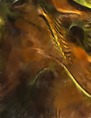 Modern sanat. Renkli çağdaş sanat eserleri. Renkli boya darbeleri. Soyut arkaplanda fırça darbeleri. fırça boyası.