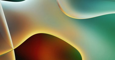 Soyut arkaplan. Değişken renk değişim dalgaları, dinamik hareketlerle. Işık dalgalarının neon renkli soyut tasarımı. Duvar kağıdı, afiş, arkaplan, kart, kitap illüstrasyonu, web sitesi.