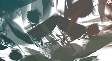 Renkli fırça darbelerinin soyut arkaplanı. fırçalanmış canlı duvar kağıdı. resmedilmiş sanat eseri. Eşsiz ve yaratıcı illüstrasyon.