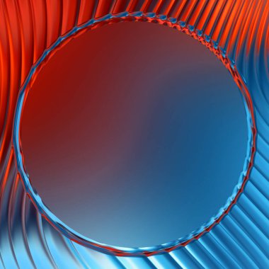 Soyut çerçeveli arkaplan. Renkli, canlı, dalgalı bir duvar kağıdı. Merkezi çerçeveli yaratıcı grafik 2d çizim. Dinamik şekilli modaya uygun sıvı örtüsü.