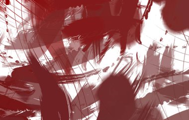 Renkli fırça darbelerinin 2B çizimi. Dekoratif doku resmi. Canlı boya desenli arka plan. Kaotik fırça darbeleri resim.