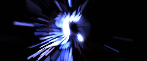 Huellas Partículas Ligeras Estrella Explosión Luz Con Partículas Líneas Brillantes —  Fotos de Stock