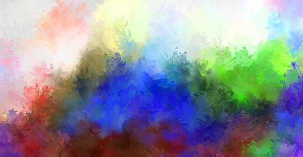 Abstract Background Colorful Brush Strokes Brushed Vibrant Wallpaper Painted Artistic — Stock Photo, Image