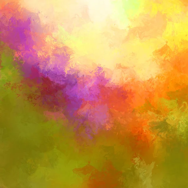 Painted Composition Vibrant Brush Strokes Textured Colorful Painting Paint Brushed — Stock Photo, Image