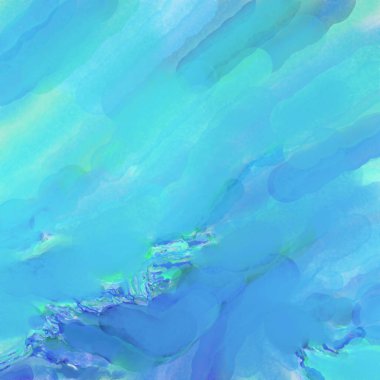 Çağdaş sanat. El işçiliğinin renkli dokusu. Modern resim. Yüzeyde suluboya vuruşlar. Sanatsal arkaplan resmi. Tablo üzerinde soyut resim. Fırça darbeleri. 