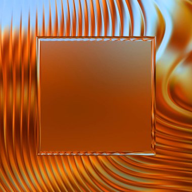 Soyut çerçeveli arkaplan. Renkli, canlı, dalgalı bir duvar kağıdı. Merkezi çerçeveli yaratıcı grafik 2d çizim. Dinamik şekilli modaya uygun sıvı örtüsü.