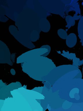 Duvar sanatı Eşsiz ve yaratıcı illüstrasyon. Fırça darbesi ile boyanmış. Renkli fırça darbelerinin soyut arkaplanı. Fırçalanmış canlı duvar kâğıdı. Boyalı sanatsal yaratım.