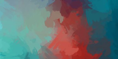 Yaratıcı bir geçmiş. Canlı fırça darbeleriyle boyanmış. Renkli desenli resim. Fırçalanmış duvar kağıdını boya.