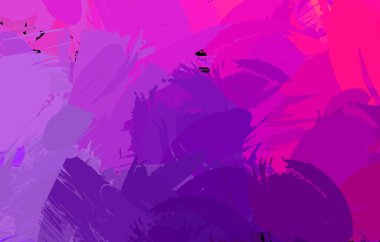 Vahşi fırça darbeleriyle yaratıcı soyut resim. Artistik fırça darbeleriyle donatılmış. Renkli ve canlı bir tasvir. Boyalı sanat.