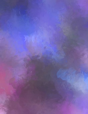 Renkli fırça darbelerinin 2D çizimi. Dekoratif desenli resim. canlı boya desenli arkaplan.