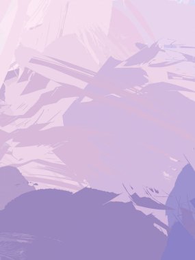 Vahşi fırça darbeleriyle yaratıcı soyut resim. Artistik fırça darbeleriyle donatılmış. Renkli ve canlı bir tasvir. Boyalı sanat.