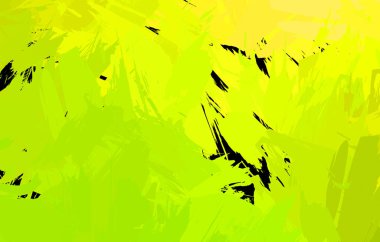 Vahşi fırça darbeleriyle yaratıcı soyut resim. Artistik fırça darbeleriyle donatılmış. Renkli ve canlı bir tasvir. Boyalı sanat.