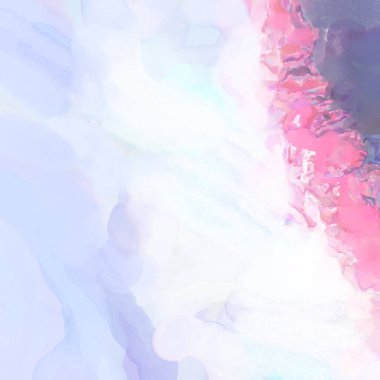 Yumuşak suluboya duvar kağıdı. Hafifçe fırçalanmış renkleri olan sanatsal bir resim. Pastel renkler arkaplana dokunmuş. Soyut duvar sanatı..