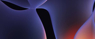 Soyut arkaplan. Değişken renk değişim dalgaları, dinamik hareketlerle. Işık dalgalarının neon renkli soyut tasarımı. Duvar kağıdı, afiş, arkaplan, kart, kitap illüstrasyonu, web sitesi.