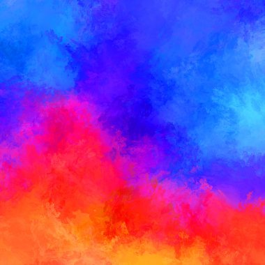 Duvar sanatı Eşsiz ve yaratıcı illüstrasyon. Fırça darbesi ile boyanmış. Renkli fırça darbelerinin soyut arkaplanı. Fırçalanmış canlı duvar kâğıdı. Boyalı sanatsal yaratım.