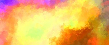 Renkli fırça darbelerinin 2D çizimi. Dekoratif desenli resim. canlı boya desenli arkaplan.