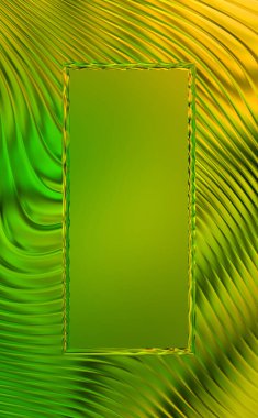 Soyut çerçeveli arkaplan. Renkli, canlı, dalgalı bir duvar kağıdı. Merkezi çerçeveli yaratıcı grafik 2d çizim. Dinamik şekilli modaya uygun sıvı örtüsü.