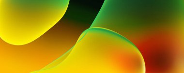 Soyut arkaplan. Değişken renk değişim dalgaları, dinamik hareketlerle. Işık dalgalarının neon renkli soyut tasarımı. Duvar kağıdı, afiş, arkaplan, kart, kitap illüstrasyonu, web sitesi.